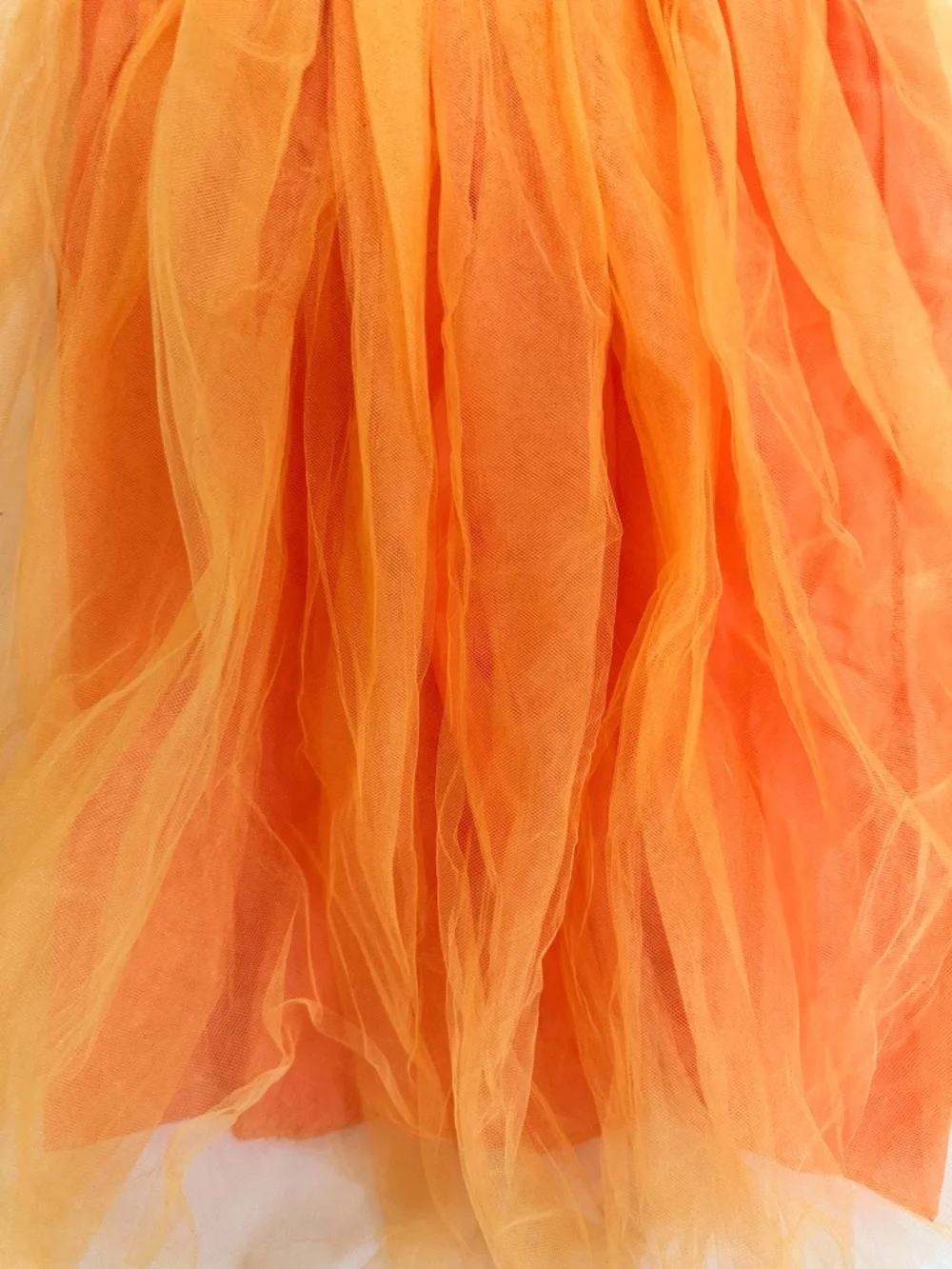 Halloween Dress Orange Black Pumpkin Princess Witch Costume 4-5T